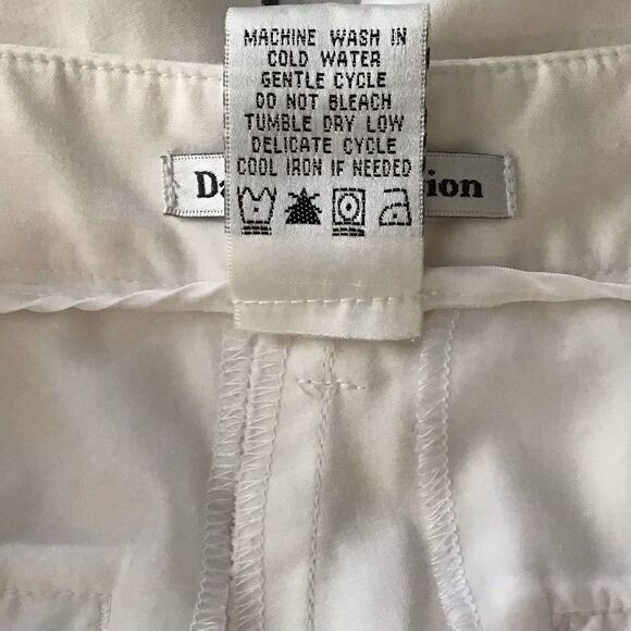Dalia Collection White Tapered Ankle Pants Size 0 - Picture 7 of 8